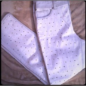 EUC SO SLIMMING CHICO’S BLING JEANS